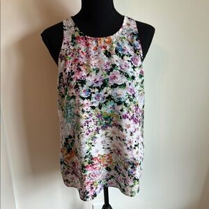 Violet & Claire Multicolor Floral Tank Top